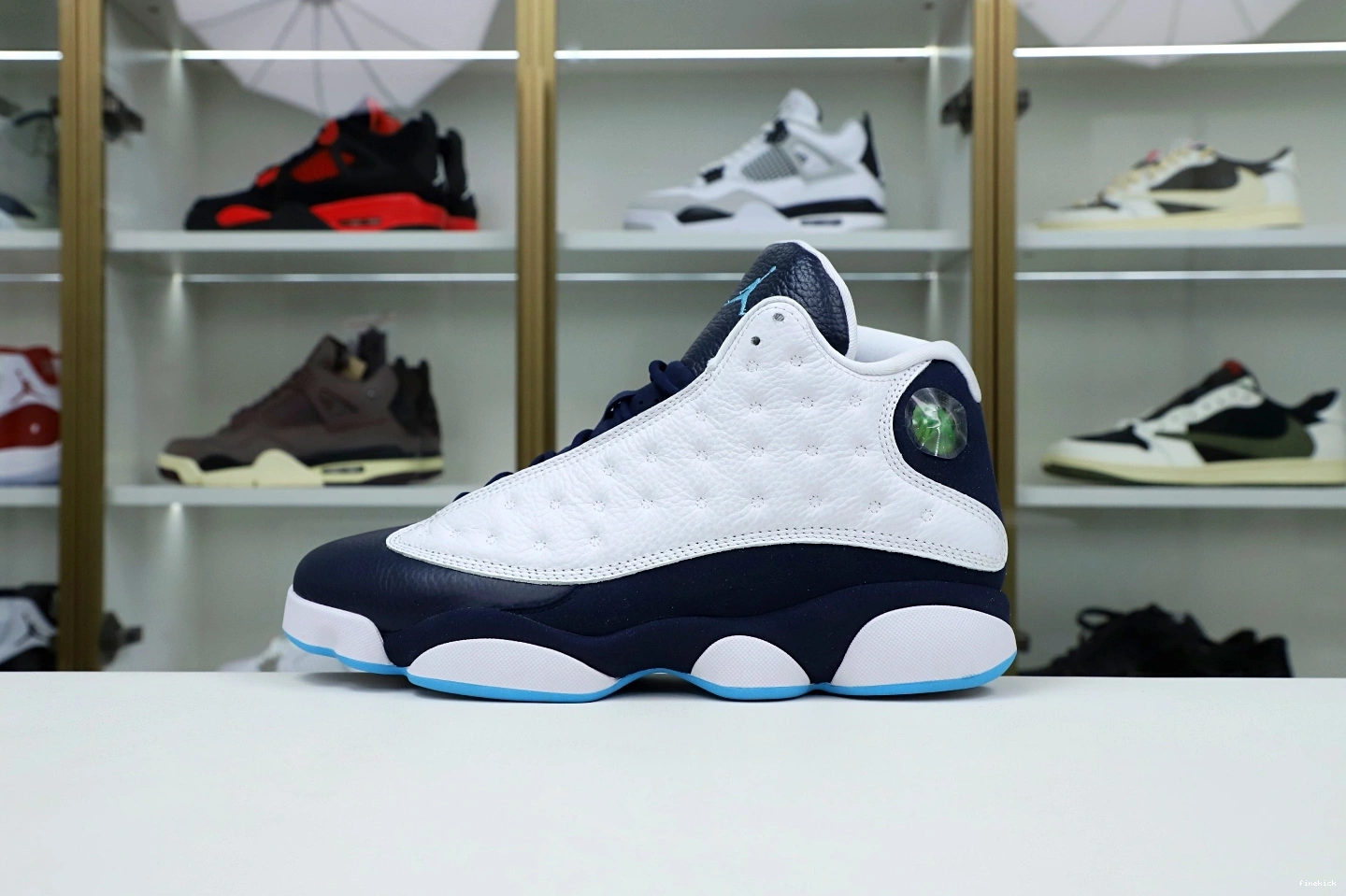 BLUE JORDAN 13 AIR WHITE OBSIDIAN RETRO 414571-144 POWDER 0707